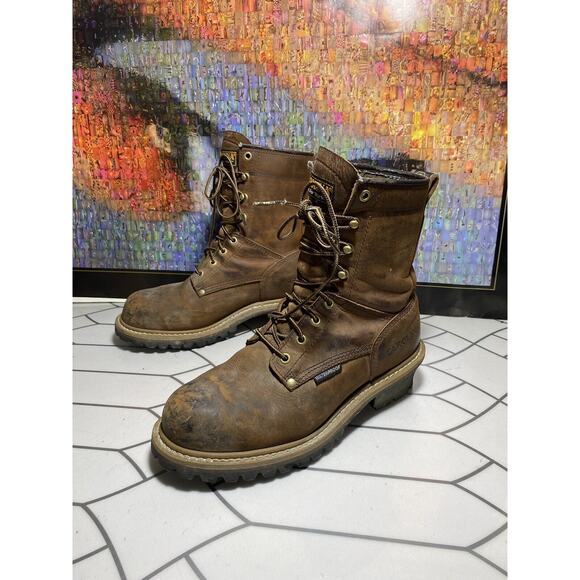 Carolina 8" Steel Toe Waterproof Logger Boots CA9821 Men’s 8.5 EE - Picture 9 of 10